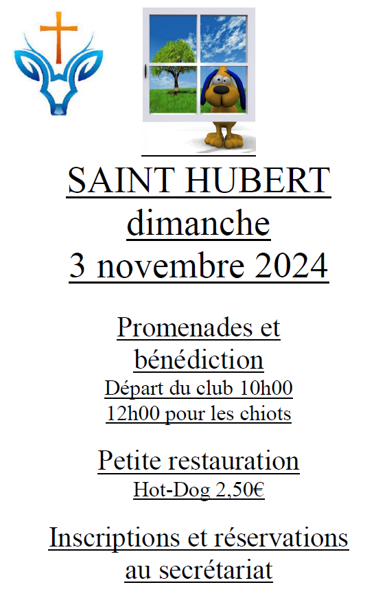 Affiche st hubert 2024